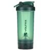 Voltrx, Merger, Protein Shaker USB C Rechargeable Bottle, Dark Green, 24 oz (700 ml)